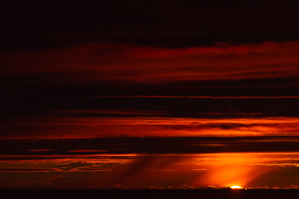 Sunset over the Arctic
